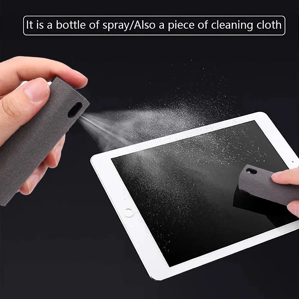 Screen Cleaner for Mobile & Computer with Microfiber Cloth and Dust-Off Spray