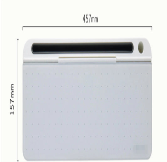 Office Glass Dry Erase Desktop Computer Storage Whiteboard pad